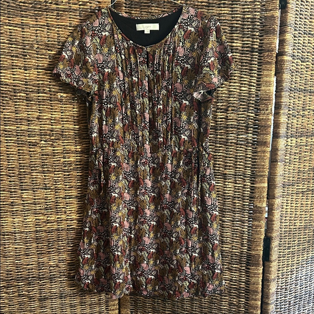 LOFT rayon dress, size M